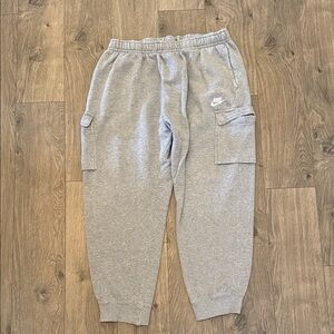 Men’s Nike Heather Gray Cargo Joggers